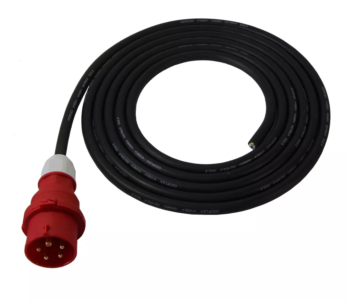 Câble de raccordement 5 x 1,5 mm² avec prise CEE 16A 400 Volt
