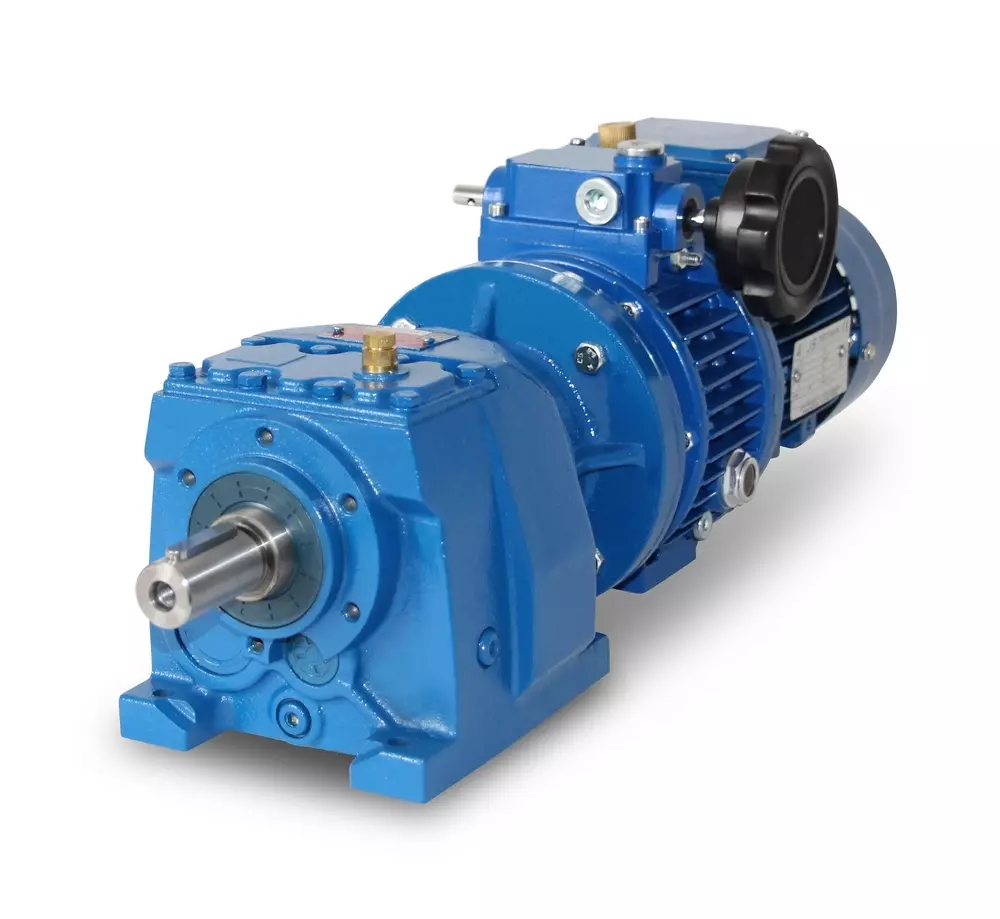 MV003/B5+V05-71-4 - Motoréducteur hélicoïdal à vitesse variable 0,25 kW - 8,5-41 tr/min